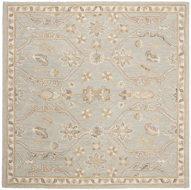 Safavieh Blossom 6'-0" x 6'-0" Rug in Slate / Beige