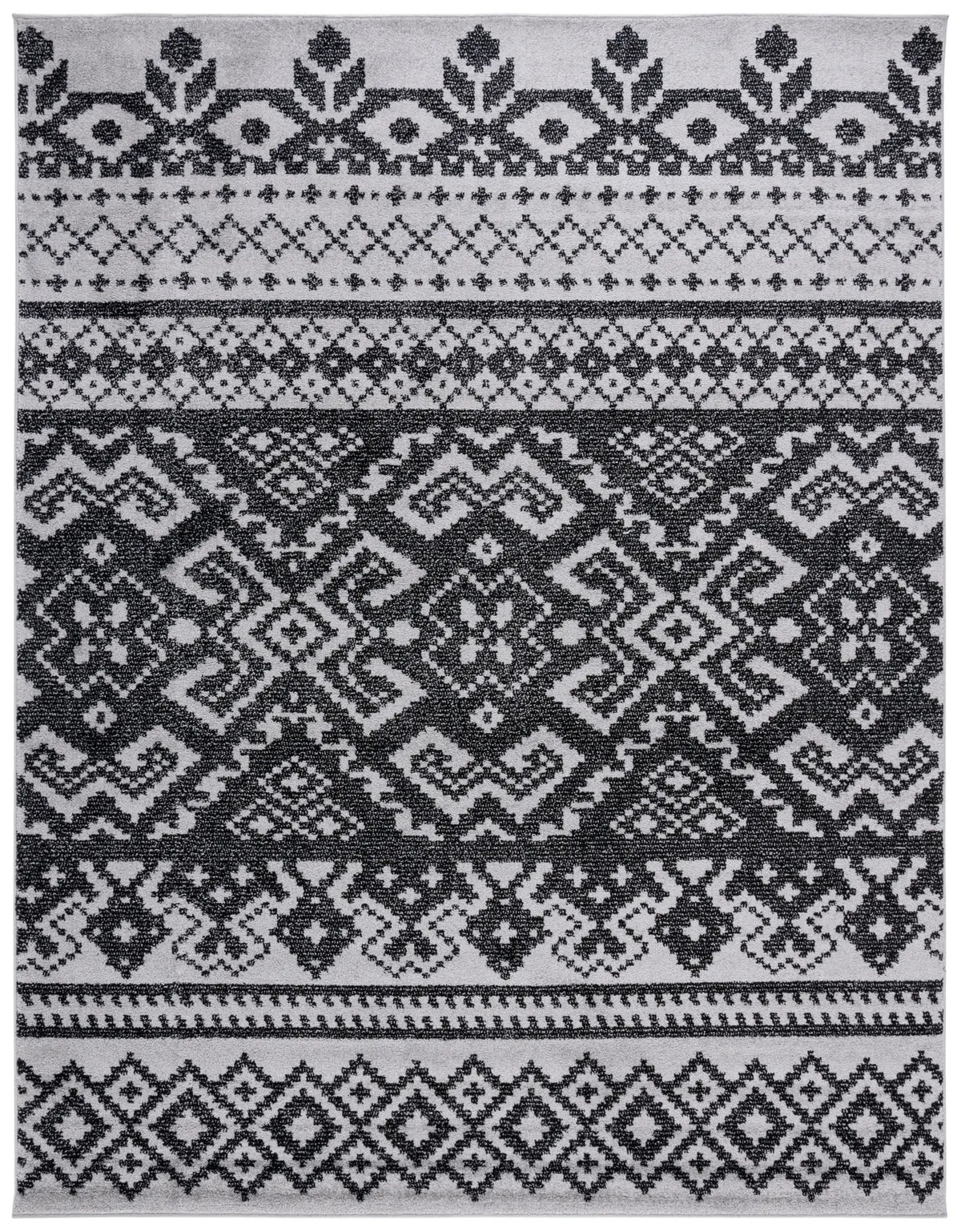Safavieh Adirondack 10'-0" x 14'-0" Rug in Silver / Black