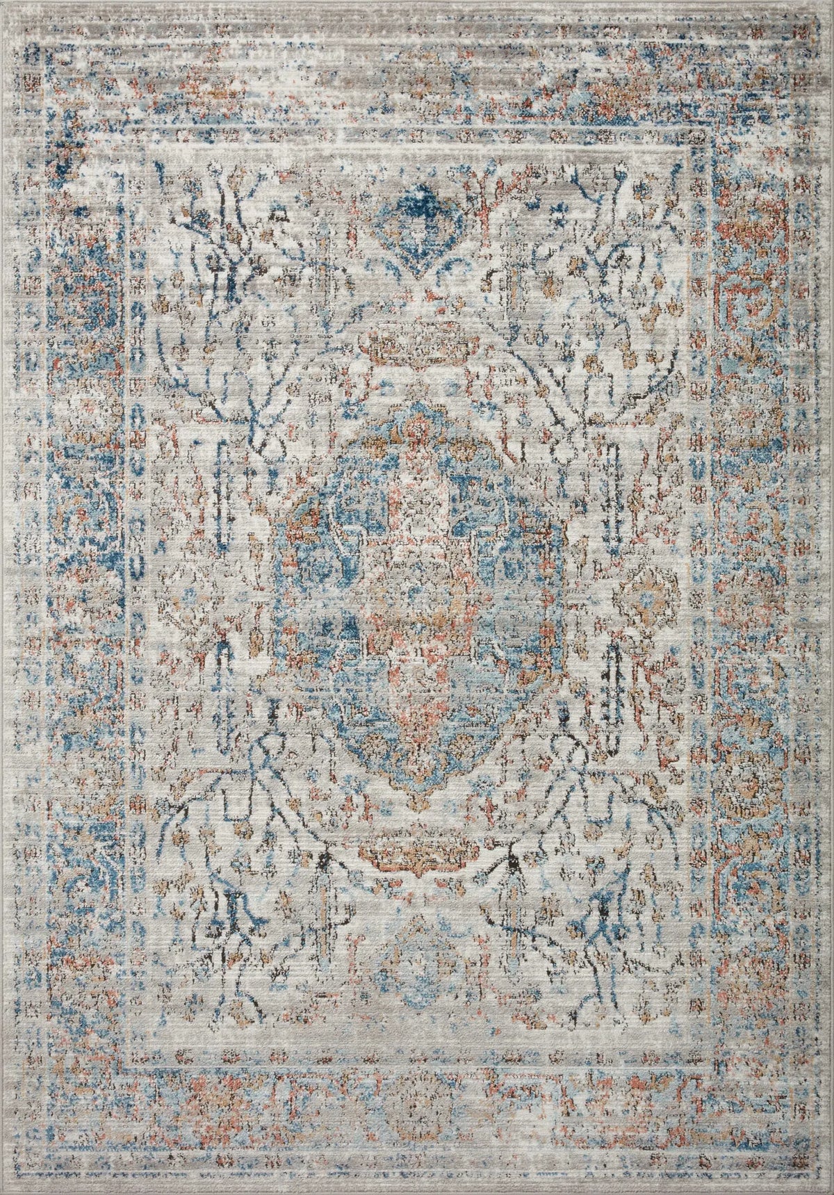 Loloi Bianca Bia-02 Stone/Multi Rugs - main flat