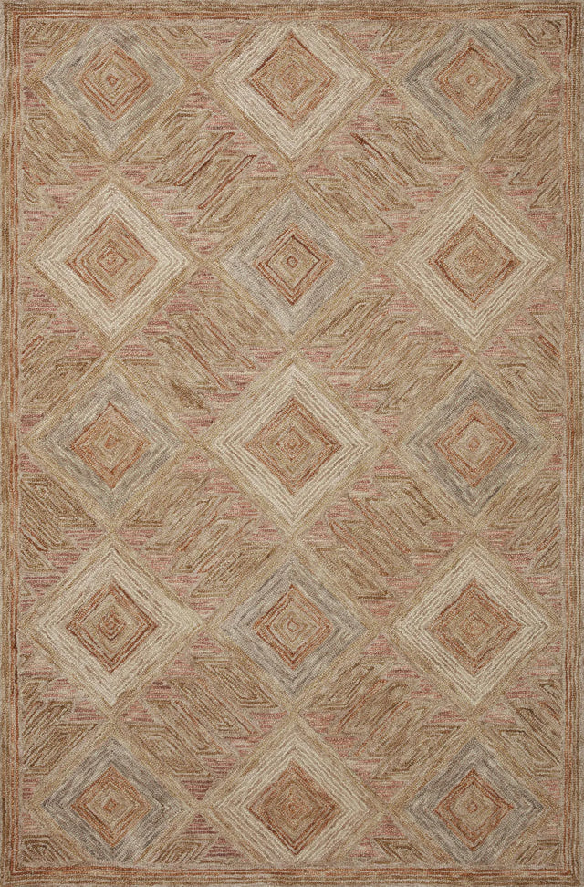 Loloi Varena Var-02 Berry/Multi Rug - main flat