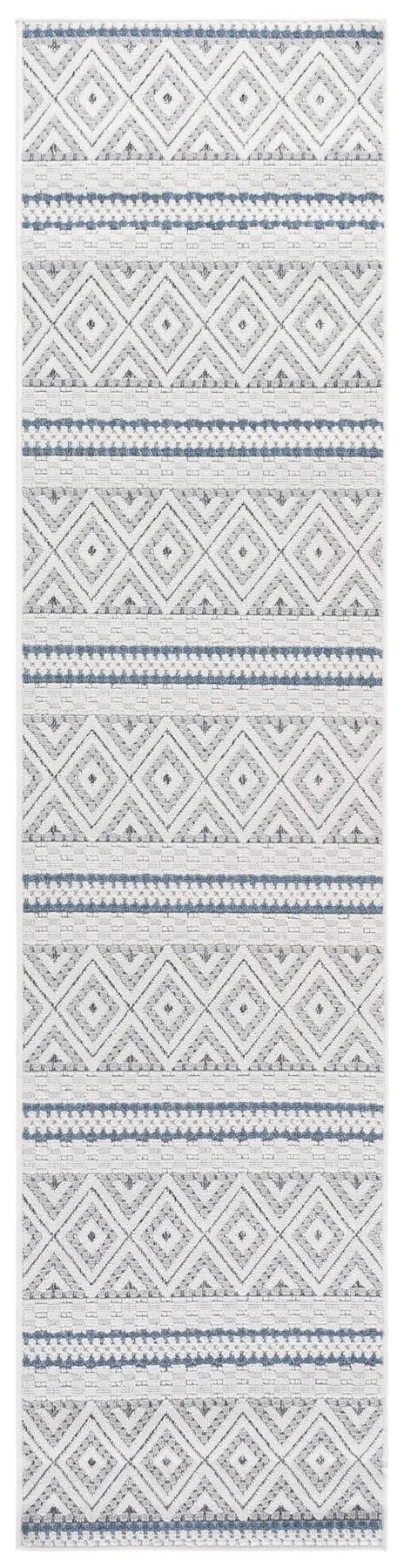 Safavieh Veranda 2'-2" x 9'-0" Rug in Ivory / Blue Grey