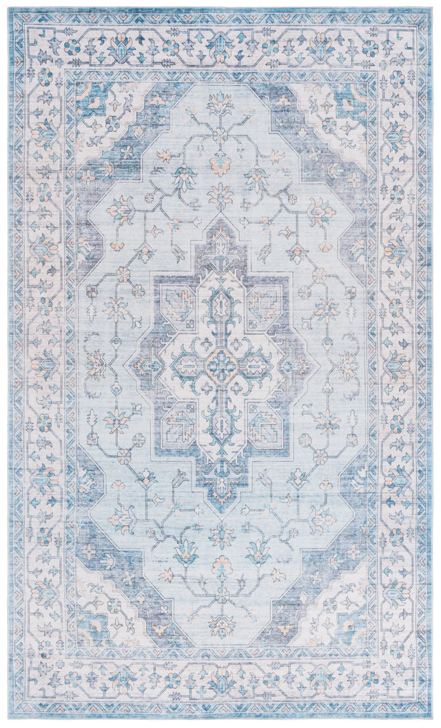 Safavieh Arizona 4'-0" x 6'-0" Rug in Light Blue / Ivory