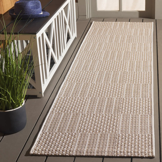 Safavieh Sisal All-Weather 2'-2" x 8'-0" Rug in Taupe / Beige