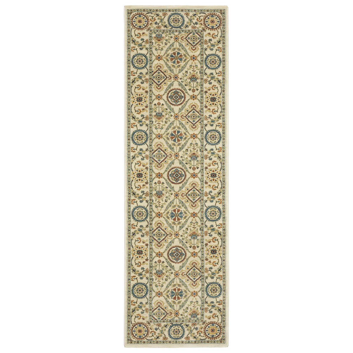 Oriental Weavers Sphinx Francesca Fr07A Ivory/ Multi Rug - runner