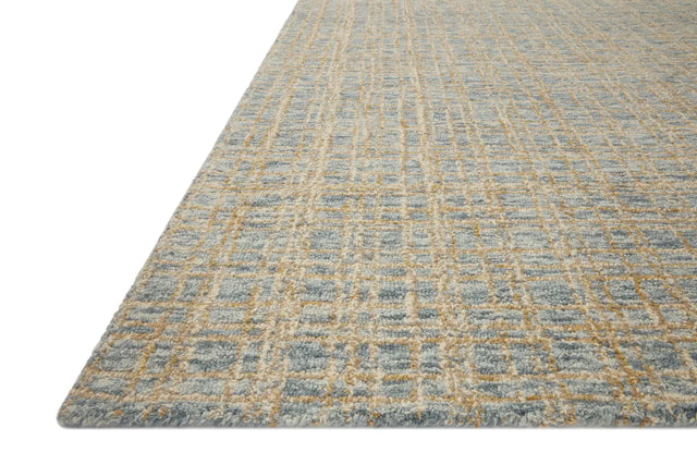 Chris Loves Julia x Loloi Polly POL-03 Blue / Sand Rug - rug corner