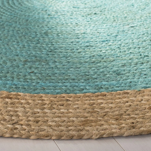 Safavieh Natural Fiber 5'-0" x 5'-0" Rug in Teal / Natural