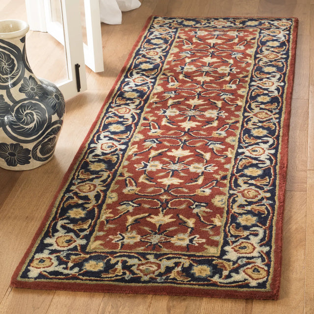 Safavieh Royalty 2'-3" x 7'-0" Rug in Rust / Navy