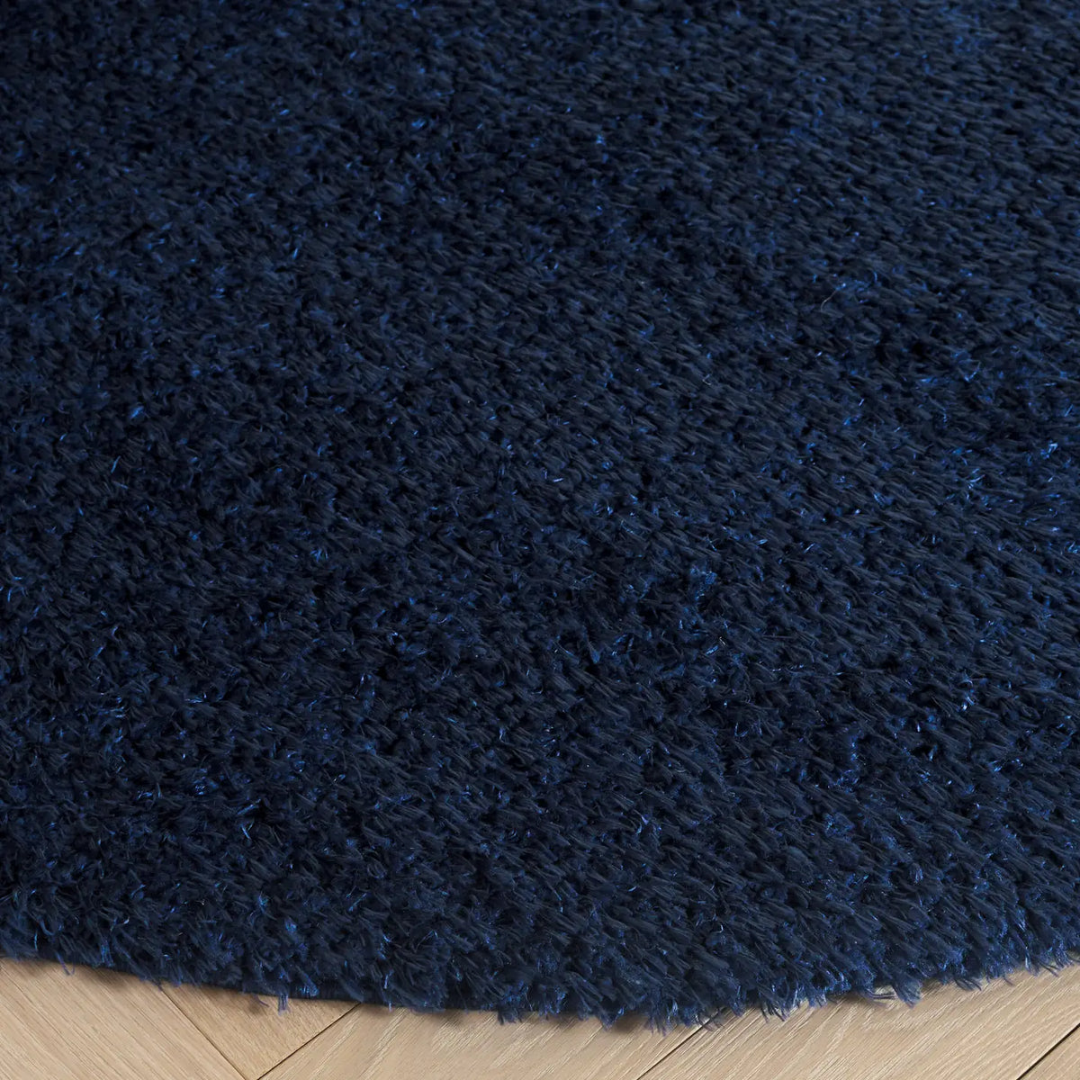 Safavieh Lindsay Shag 6'-7" x 6'-7" Rug in Navy