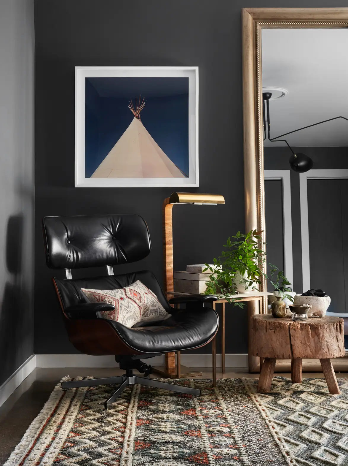 Loloi Owen Ow-03 Indigo / Sage Rugs - room scene 1