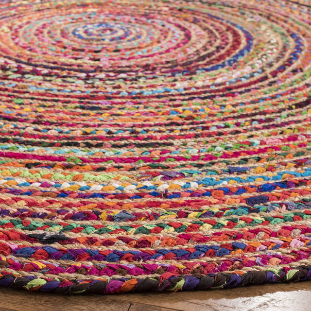 Safavieh Cape Cod 5'-0" x 5'-0" Rug in Red / Multi