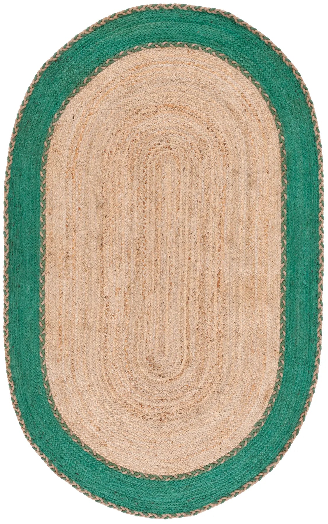 Safavieh Natural Fiber 5'-0" x 8'-0" Rug in Natural / Green