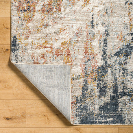 Surya Beckham Bcm-2326 Light Slate, Off-White, Ice Blue, Charcoal, Medium Brown, Amber Rug.