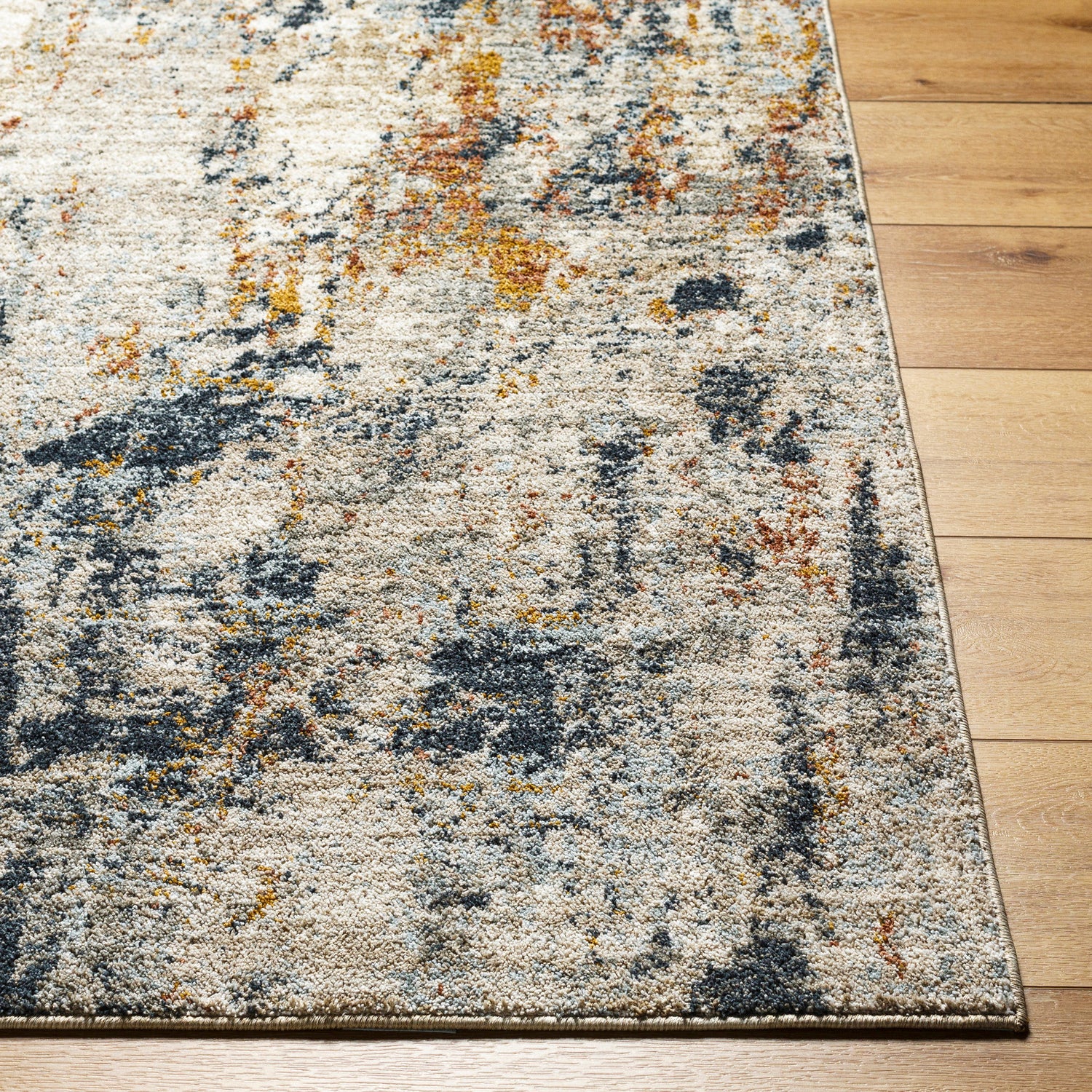 Surya Beckham Bcm-2326 Light Slate, Off-White, Ice Blue, Charcoal, Medium Brown, Amber Rug.