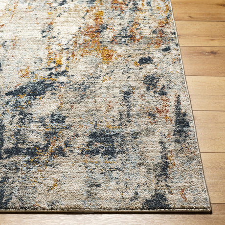 Surya Beckham Bcm-2326 Light Slate, Off-White, Ice Blue, Charcoal, Medium Brown, Amber Rug.