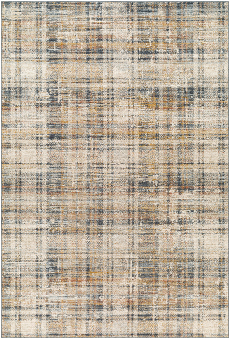 Surya Beckham Bcm-2331 Charcoal, Off-White, Ice Blue, Amber, Medium Gray Rug.
