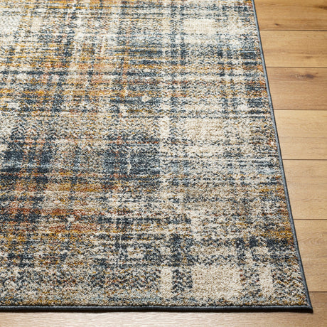 Surya Beckham Bcm-2331 Charcoal, Off-White, Ice Blue, Amber, Medium Gray Rug.