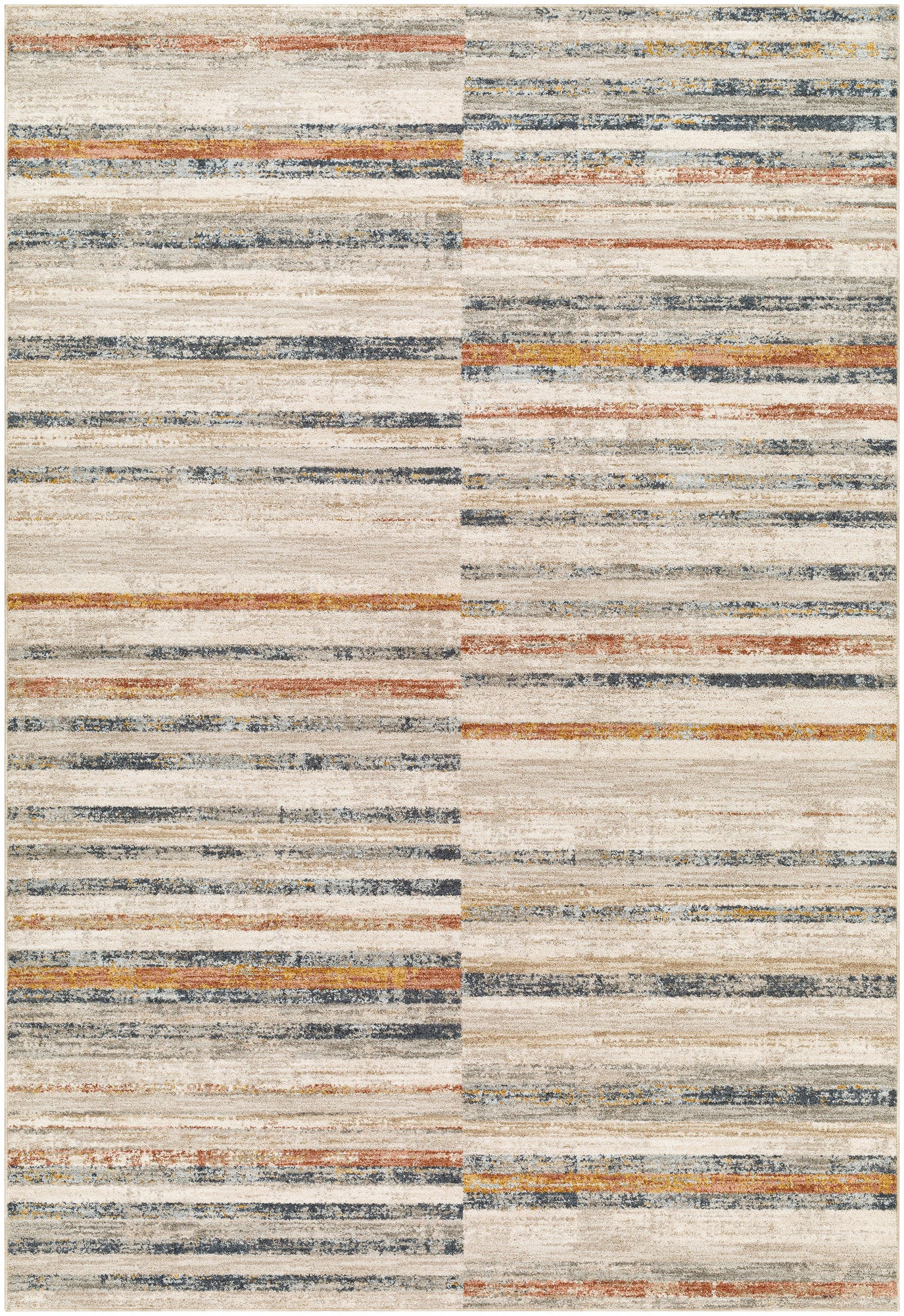 Surya Beckham Bcm-2332 Light Slate, Off-White, Charcoal, Medium Brown, Ice Blue, Amber Rug.
