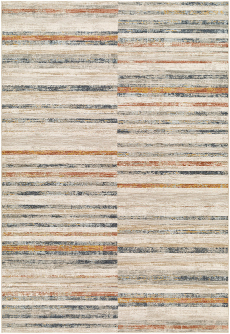 Surya Beckham Bcm-2332 Light Slate, Off-White, Charcoal, Medium Brown, Ice Blue, Amber Rug.