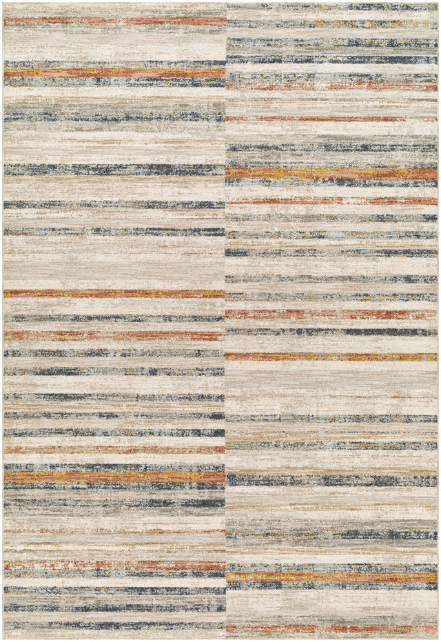 Surya Beckham Bcm-2332 Light Slate, Off-White, Charcoal, Medium Brown, Ice Blue, Amber Rug.
