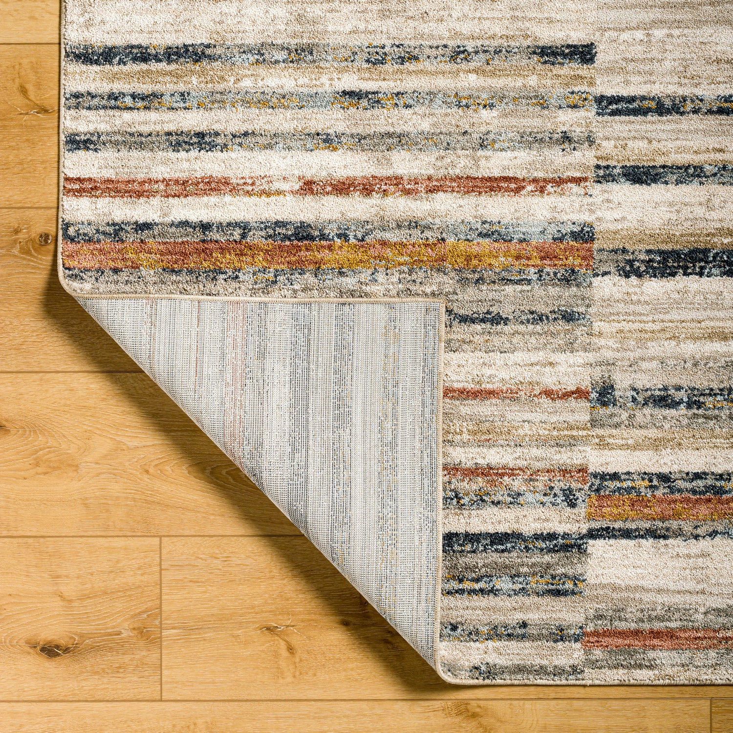 Surya Beckham Bcm-2332 Light Slate, Off-White, Charcoal, Medium Brown, Ice Blue, Amber Rug.