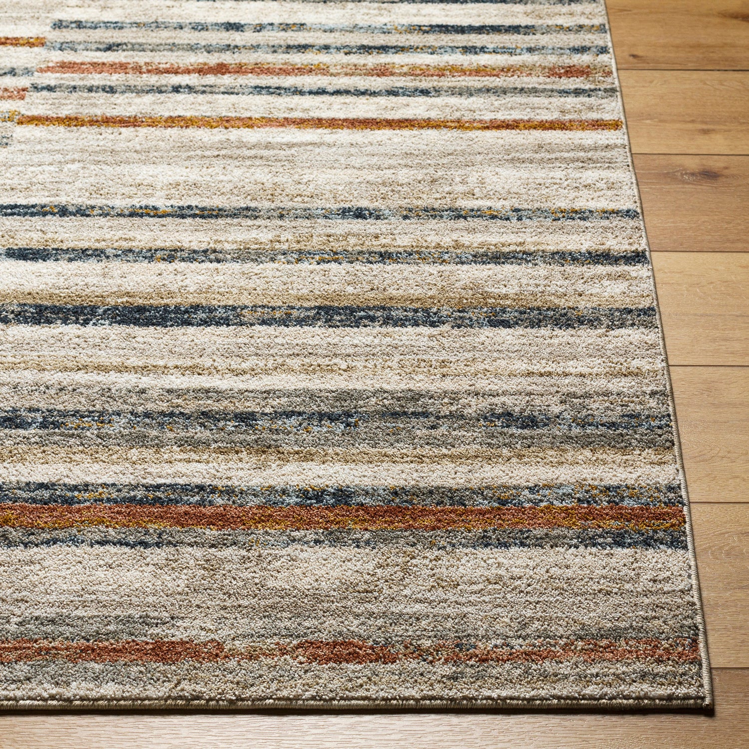 Surya Beckham Bcm-2332 Light Slate, Off-White, Charcoal, Medium Brown, Ice Blue, Amber Rug.