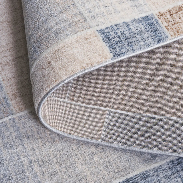 Safavieh Scarlett 400 4'-0" x 6'-0" Rug in Beige / Blue Brown