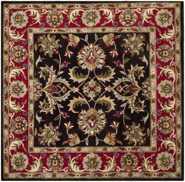 Safavieh Heritage 6'-0" x 6'-0" Rug in Chocolate / Red