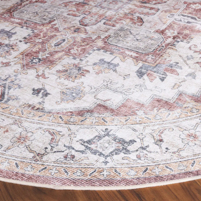 Safavieh Arizona 6'-0" x 6'-0" Rug in Beige / Rust