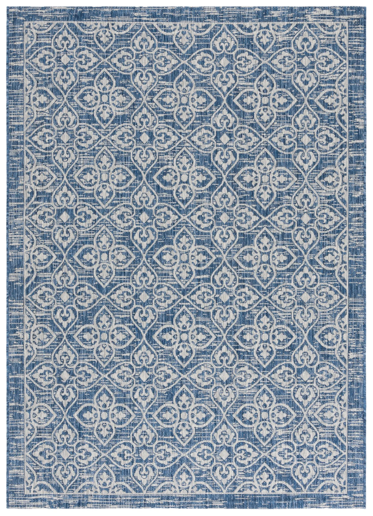 Safavieh Courtyard 5'-3" x 7'-7" Rug in Navy / Grey