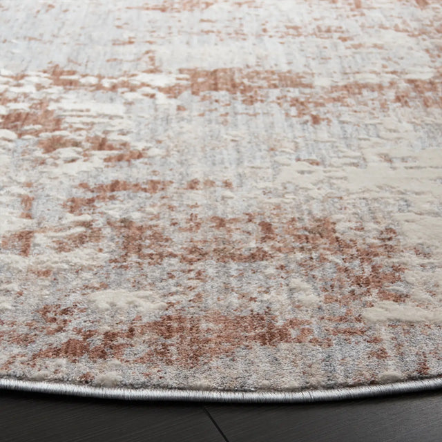 Safavieh Scarlett 400 6'-7" x 6'-7" Rug in Light Grey / Ivory Rust