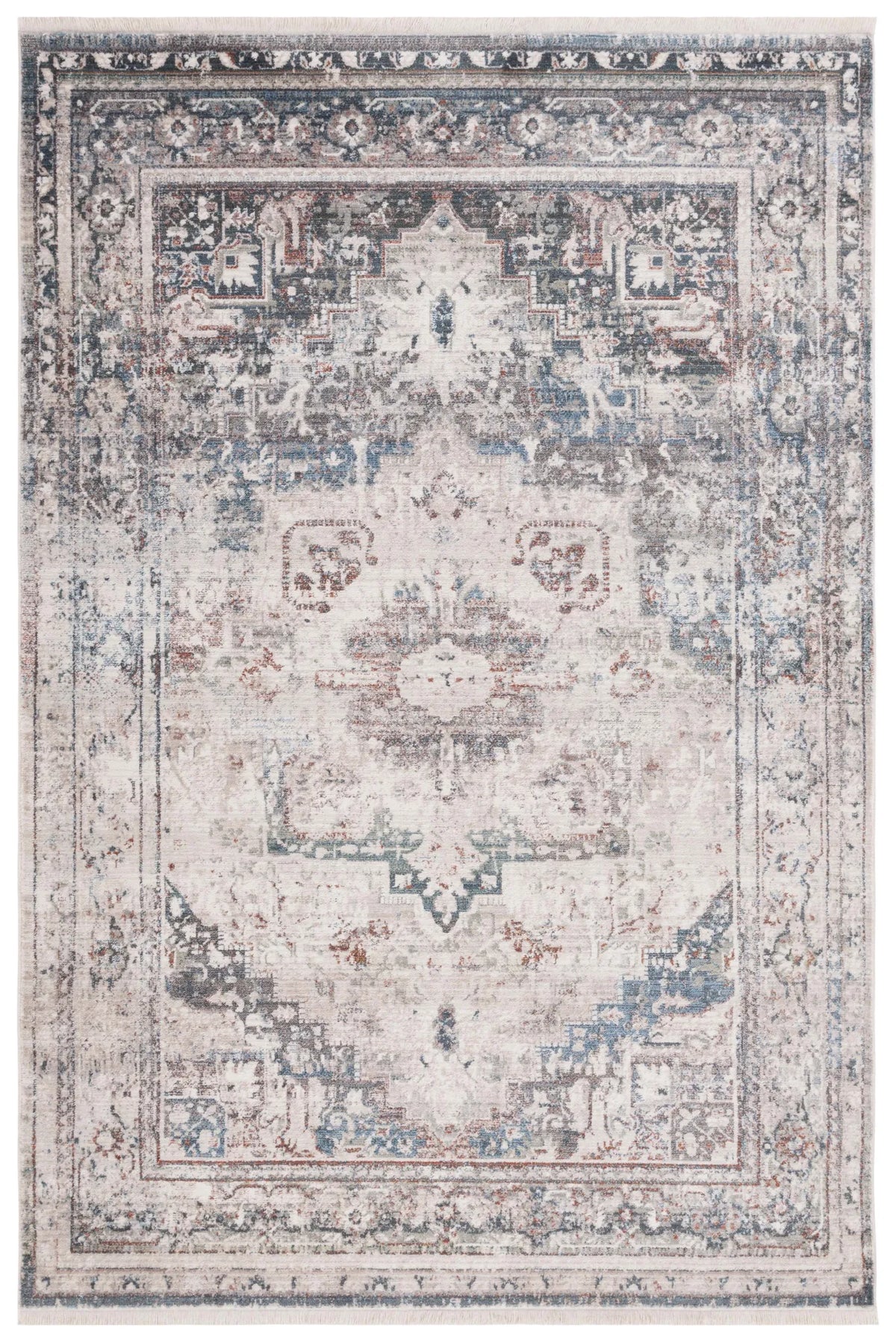 Safavieh Vintage Persian 4'-0" x 6'-0" Rug in Ivory / Green