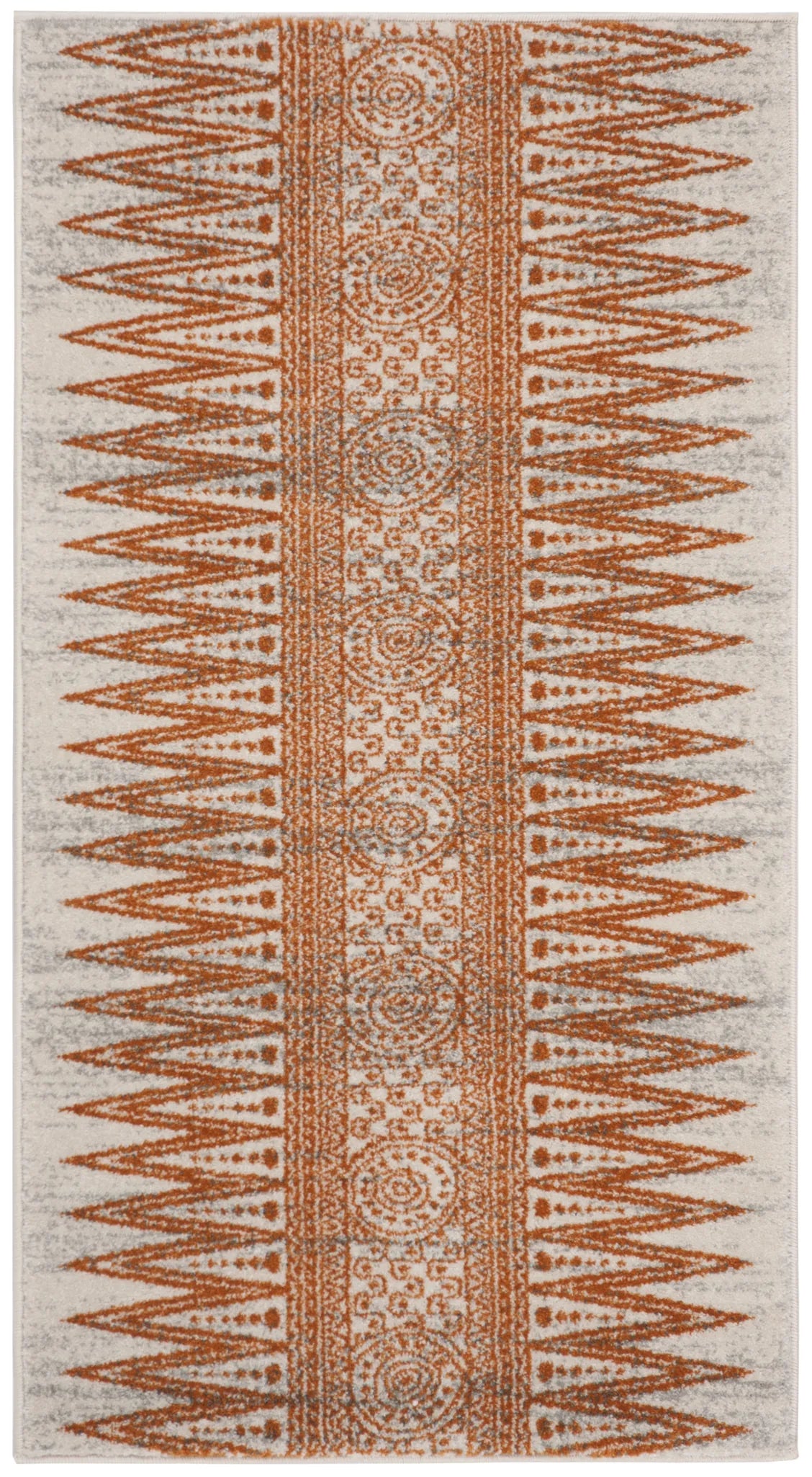 Safavieh Evoke 2'-2" x 4'-0" Rug in Ivory / Orange