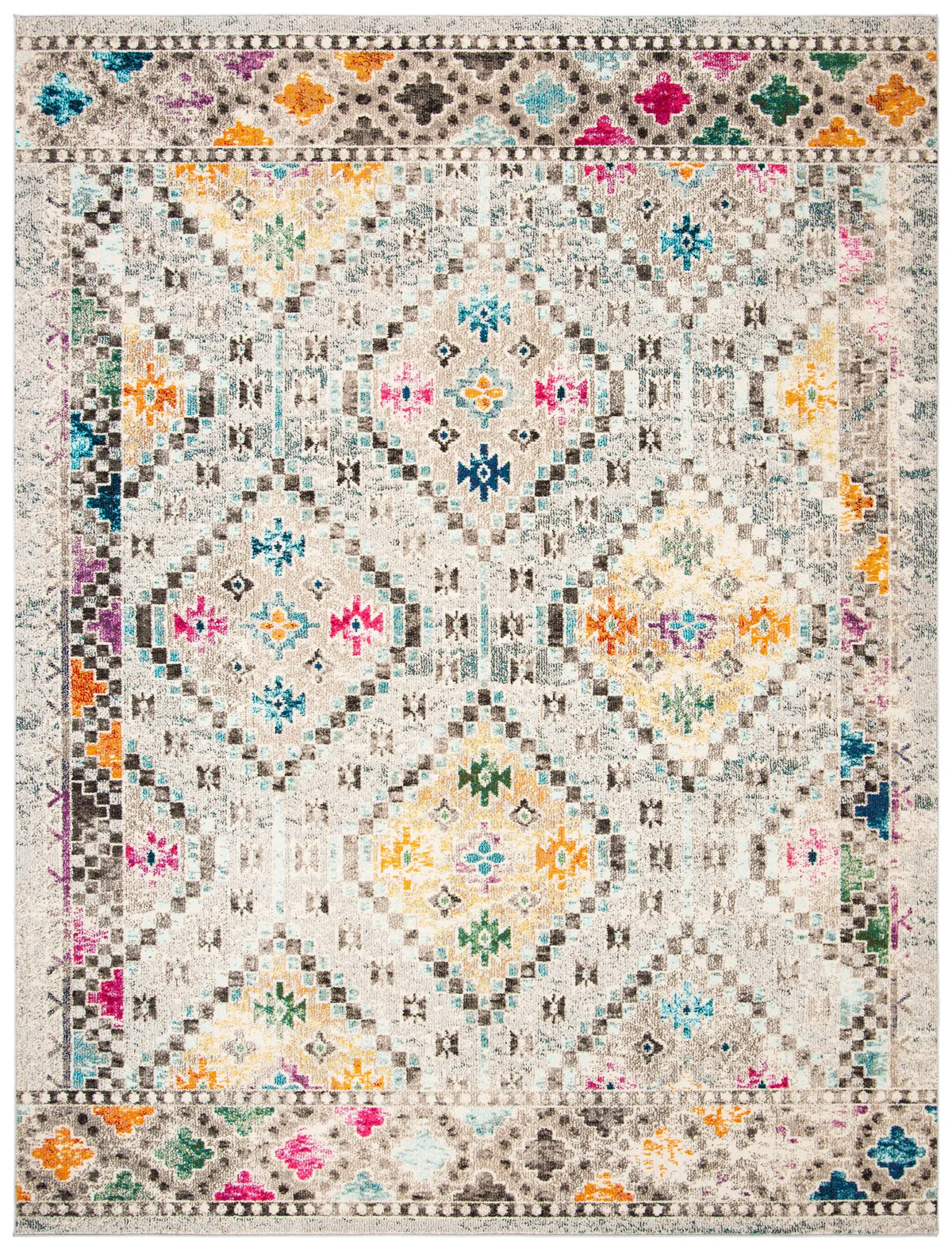 Safavieh Madison 10'-0" x 14'-0" Rug in Grey / Yellow