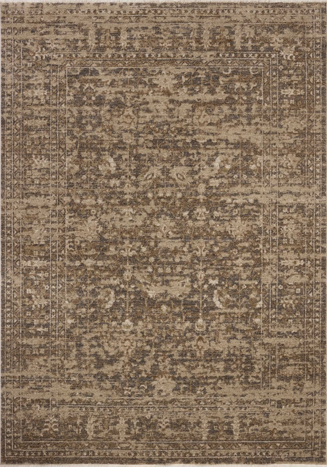 Loloi Haywood HYD-01 Granite / Natural Rug - main flat