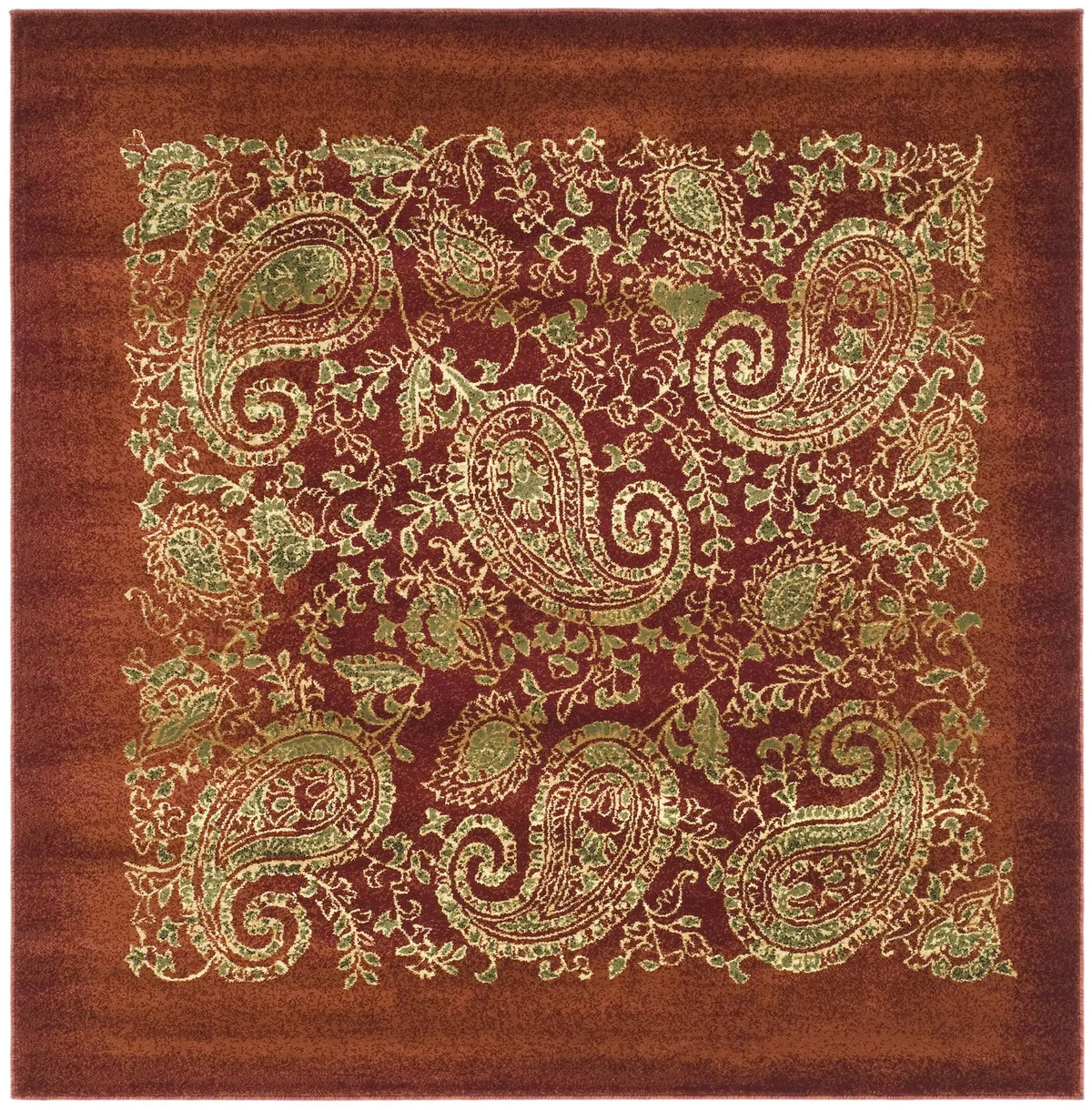 Safavieh Lyndhurst 6'-0" x 6'-0" Rug in Red / Multi