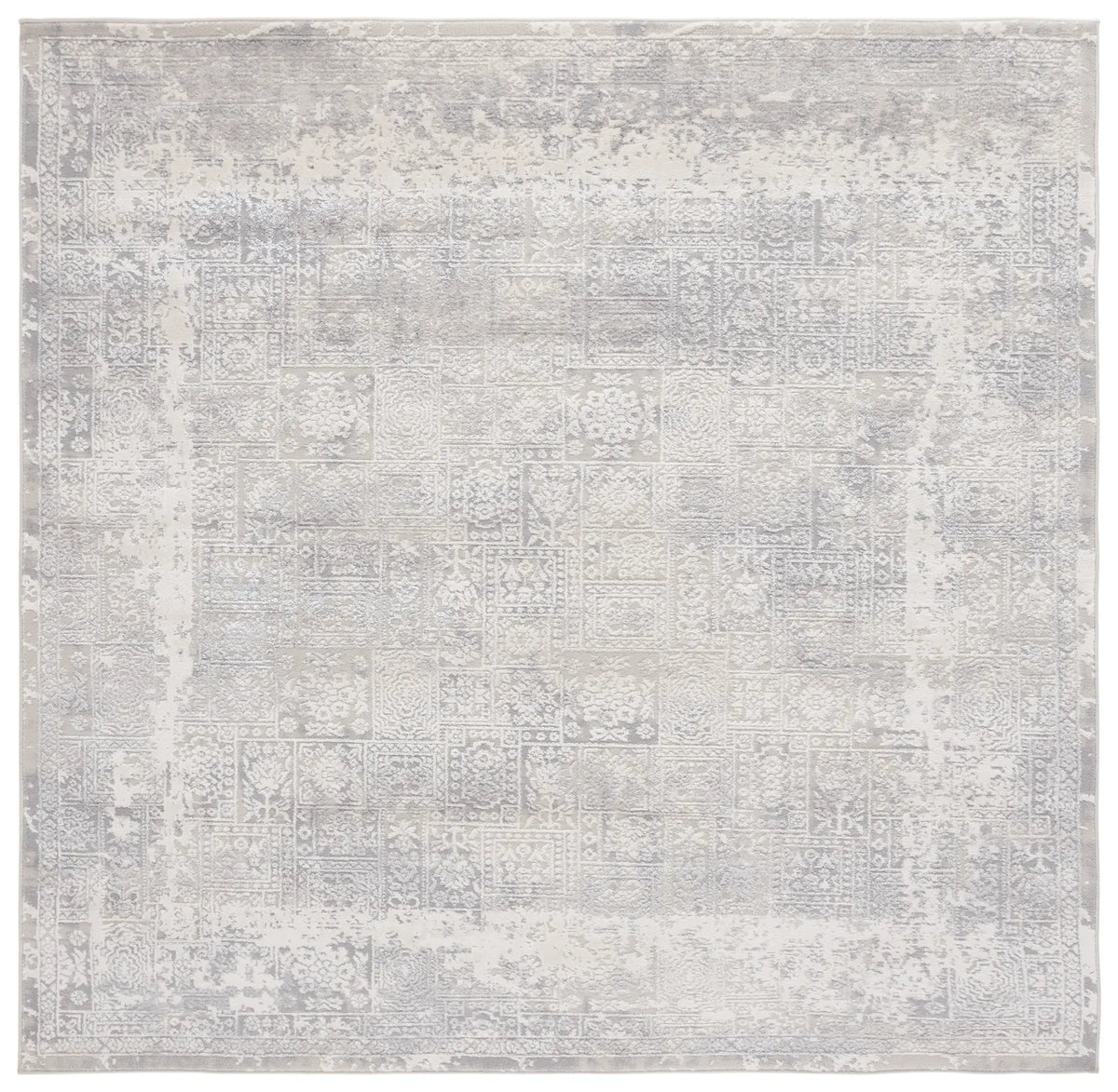 Safavieh Hanna 6'-7" x 6'-7" Rug in Ivory / Light Grey