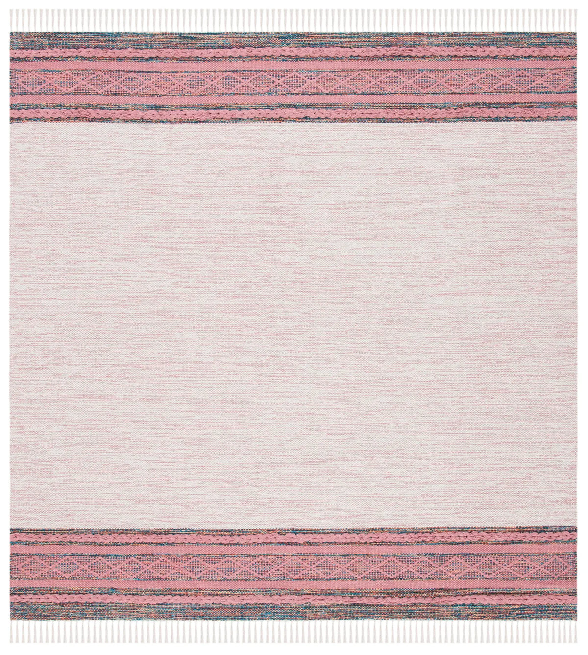 Safavieh Montauk 6'-0" x 6'-0" Rug in Pink / Beige