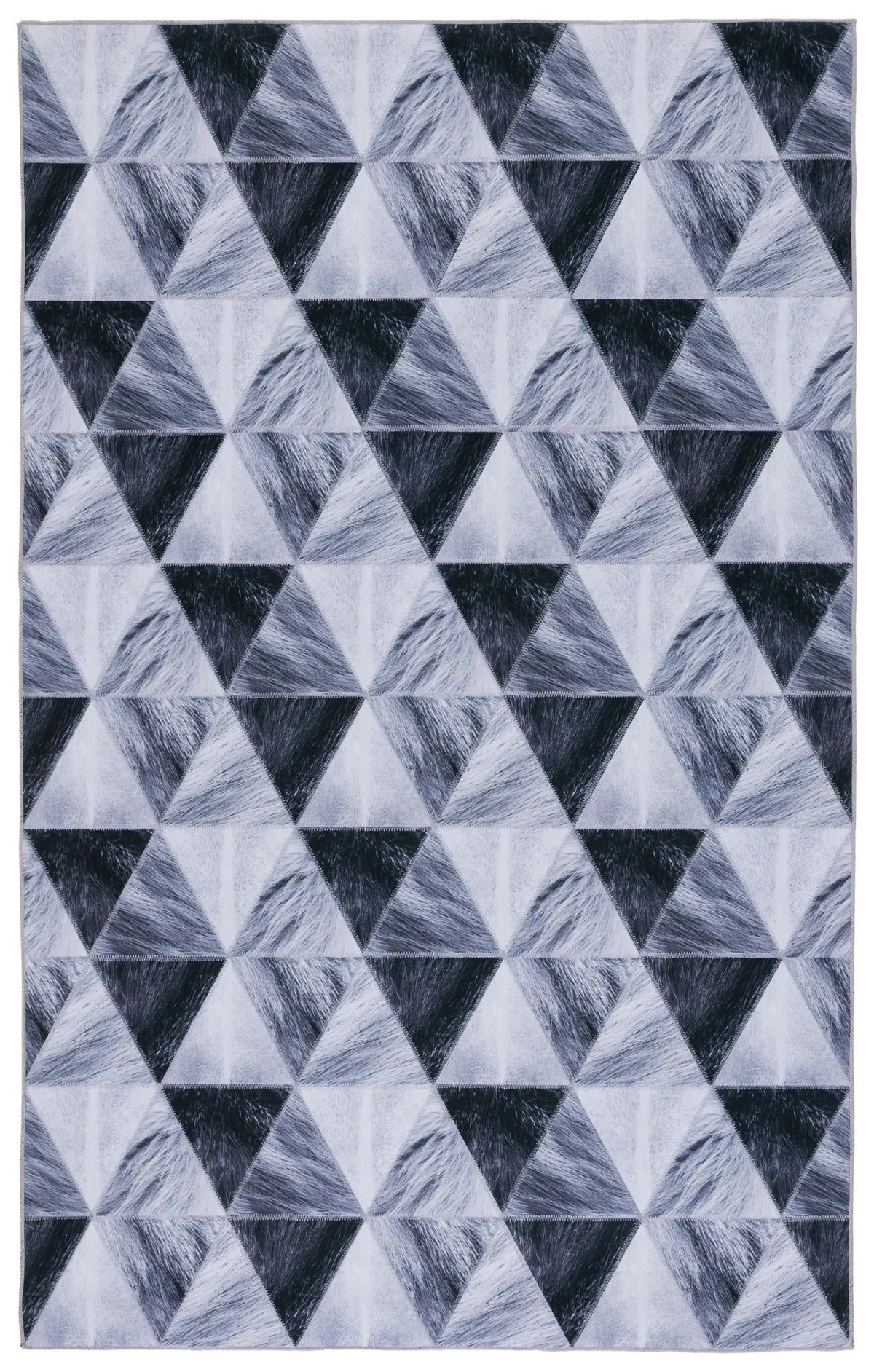Safavieh Faux Hide 4'-0" x 6'-0" Rug in Light Grey / Dark Grey
