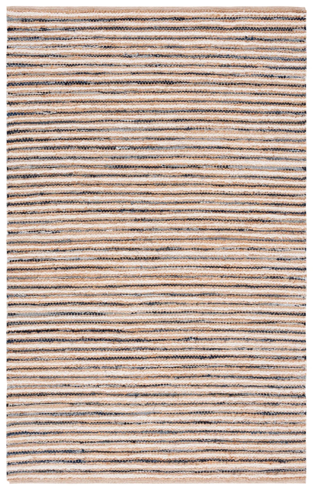 Safavieh Cape Cod 4'-0" x 6'-0" Rug in Natural / Navy