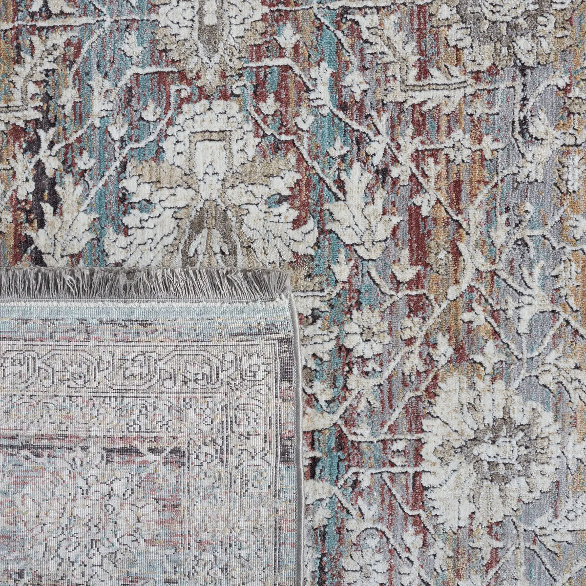 Safavieh Signature 6'-7" x 9'-6" Rug in Turquoise / Beige