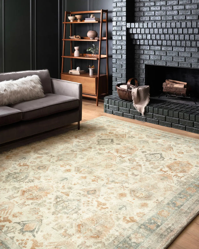 Loloi Rosette Ros-01 Beige/Multi Rugs - room scene 1