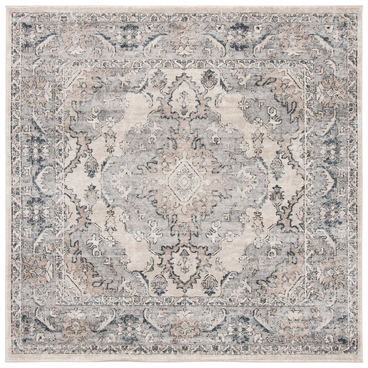 Safavieh Oregon 800 6'-7" x 6'-7" Rug in Beige / Grey