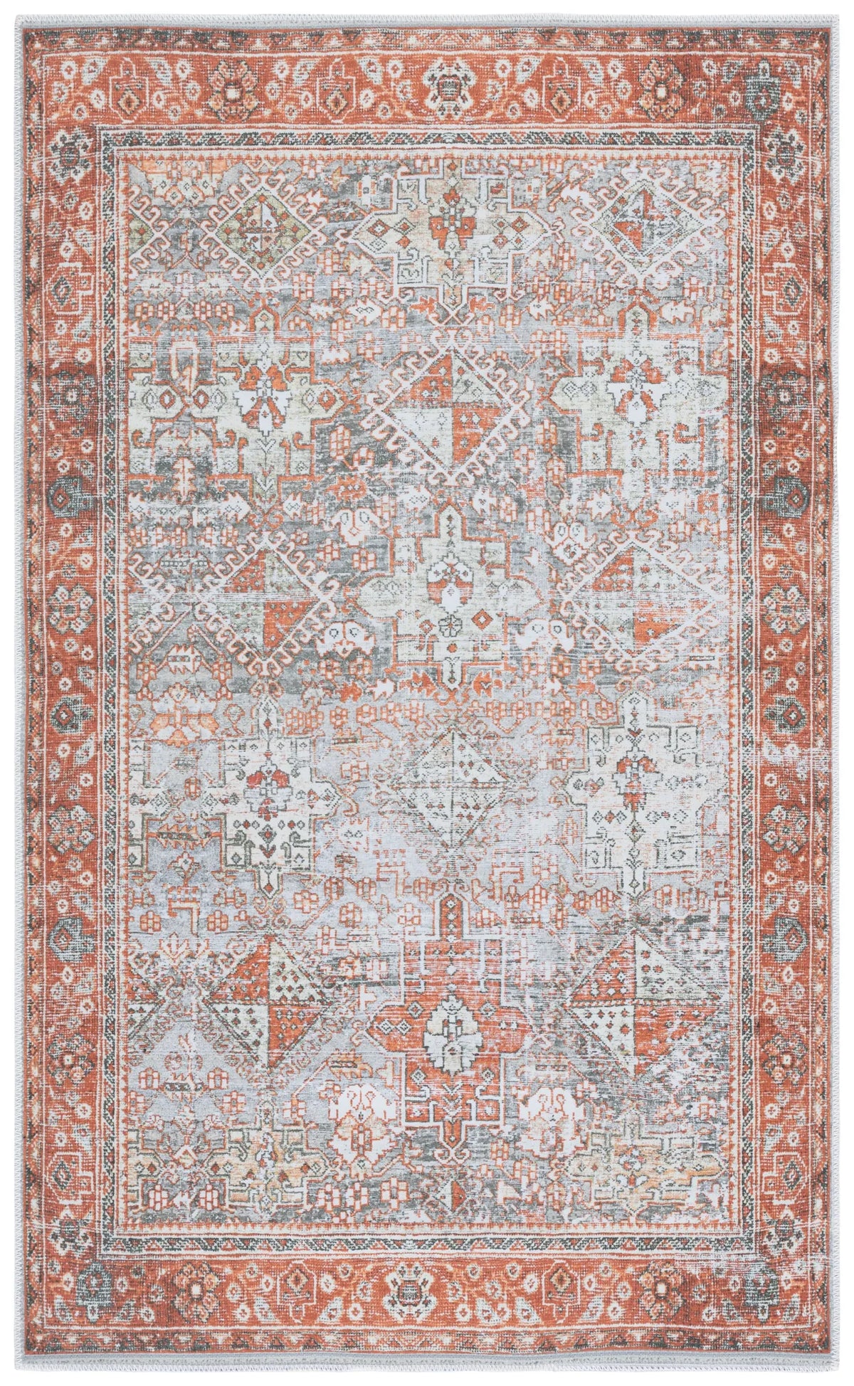 Safavieh Arizona 3'-0" x 5'-0" Rug in Rust / Sage