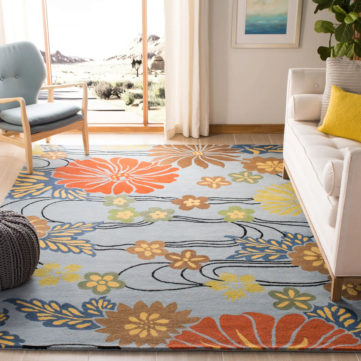 Safavieh Soho 9'-6" x 13'-6" Rug in Blue / Multi