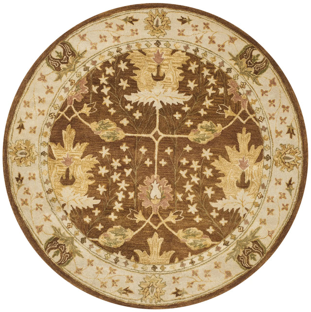 Safavieh Antiquity 6'-0" x 6'-0" Rug in Brown / Beige