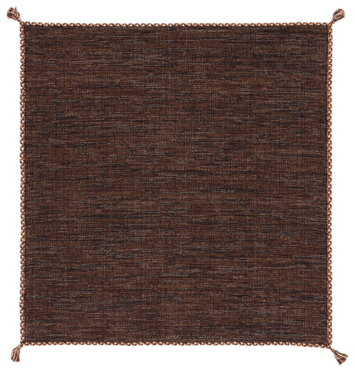Safavieh Montauk 5'-0" x 5'-0" Rug in Brown / Black