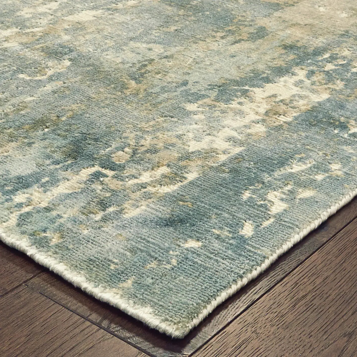 Oriental Weavers Sphinx Formations 70002 Blue / Grey Rugs - corner detail