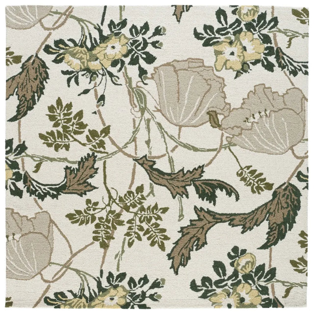 Safavieh Jardin 6'-0" x 6'-0" Rug in Ivory / Green