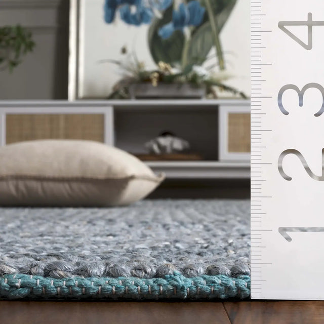Safavieh Natural Fiber 4'-0" x 6'-0" Rug in Grey / Blue