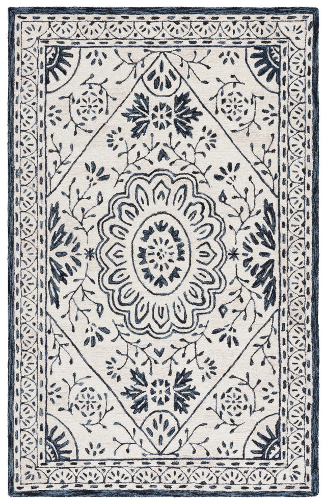 Safavieh Metro 4'-0" x 6'-0" Rug in Ivory / Navy